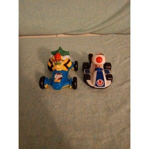 Toad and Bowser McDonald's happy meal cars